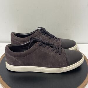 Allen Edmonds Shoes Men 12 D Canal Court Sneaker Dark Brown‎ Suede Casual Preppy